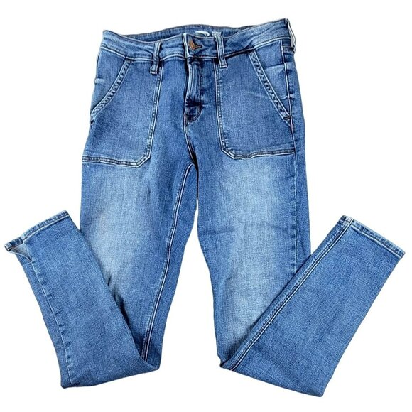 Old Navy Girls Jeans Rockstar Super Skinny Ankle size 8 Tall JH1668089 - Picture 1 of 4